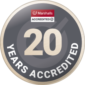 Marshalls Accredited - 20 year anniversary